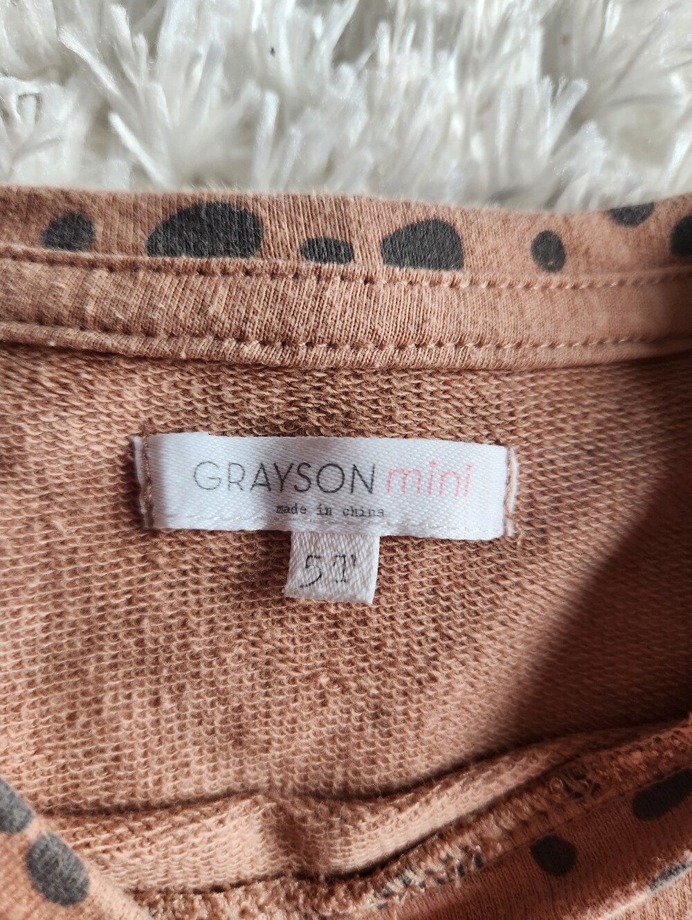 Grayson Mini Animal Print Ruffled Sweatshirt - Picture 3 of 4